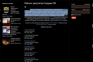 В январе Ваш покорный слуга признан третьим по эффективности депутатом Госдумы.