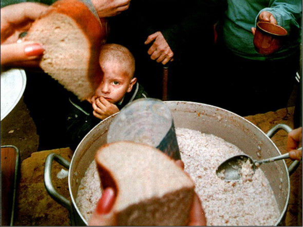 В РФ будет расти количество голодающих людей