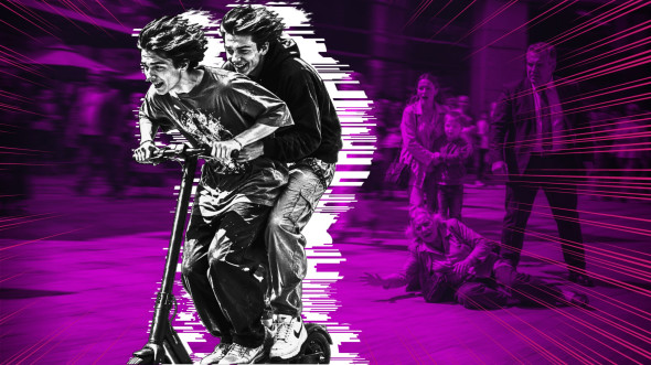 Штрафовать самокатчиков. А часть штрафа выплачивать тому, кто сообщит о нарушении Штрафовать самокатчиков. А часть штрафа выплачивать тому, кто сообщит о нарушении